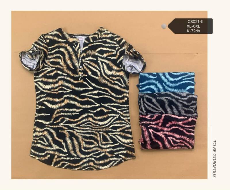 Bluzki damskie Roz XL-6XL, Mix Kolor Paczka 12 szt